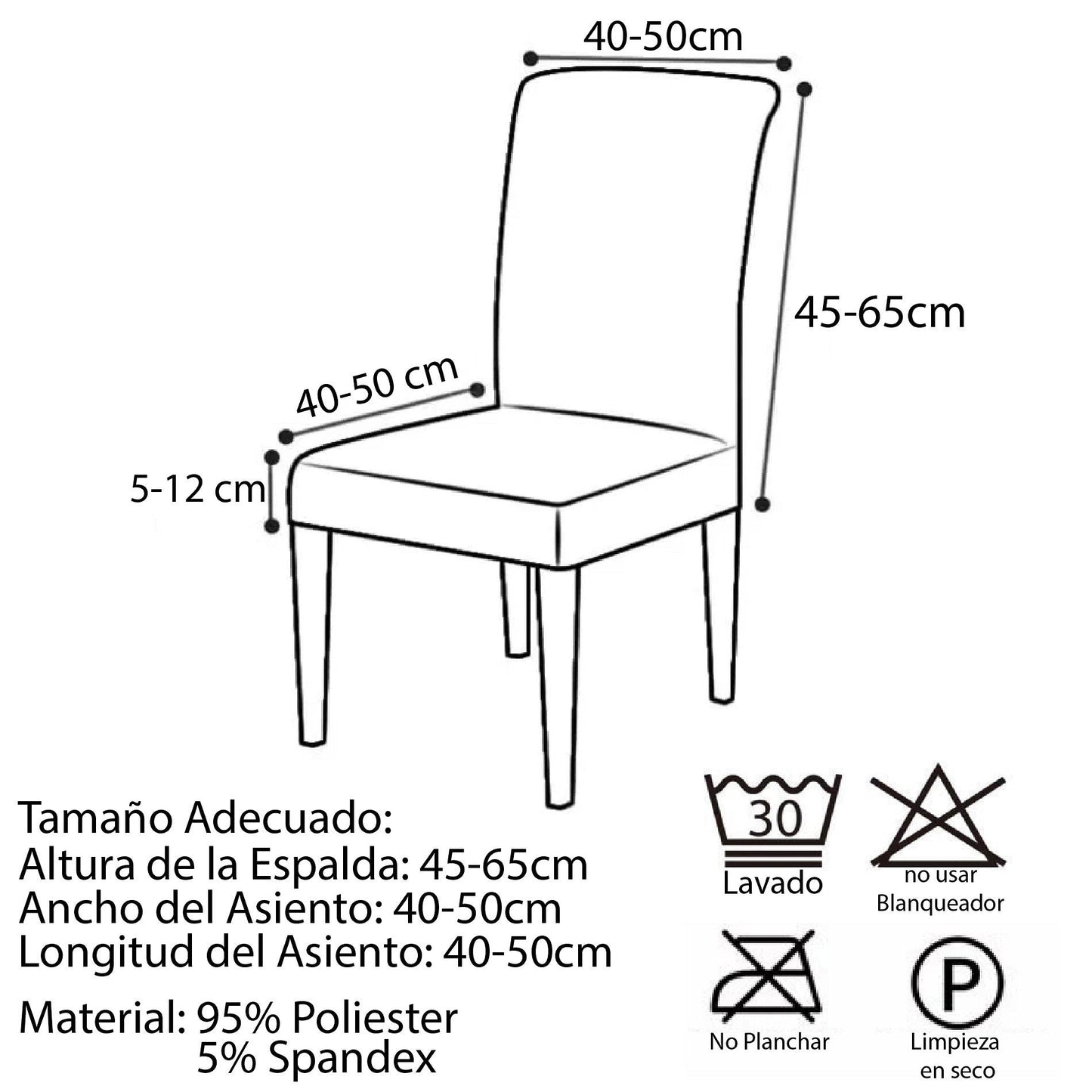 Forro Sillas Protector Grueso